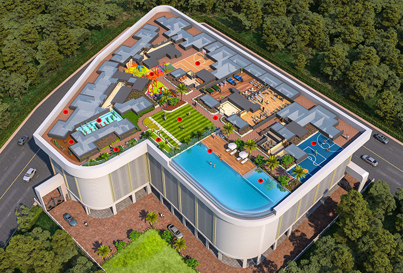 Hiranandani Hinjewadi Pune Luxury Homes Swimming Pool and Clubhouse