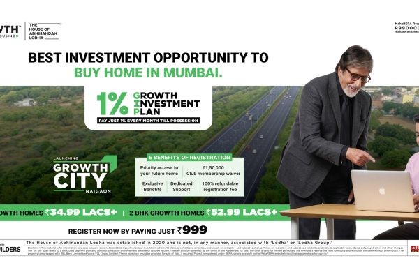 Lodha Naigaon Project – Growth City by HOABL | 1 & 2 BHK Homes from ₹34.99 Lacs